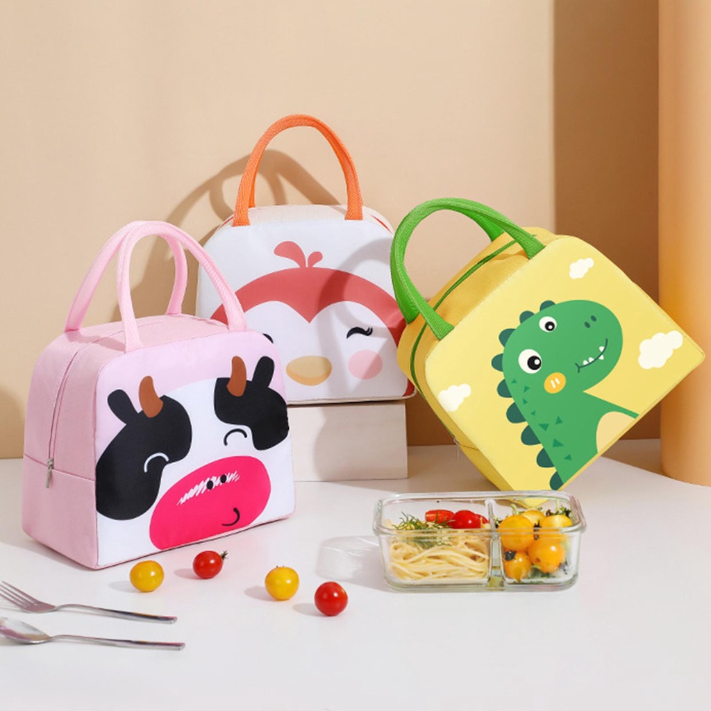 Túi Đựng Thức Ăn Trưa Họa Tiết Hoạt Hình Cho Người Lớn/Trẻ Em
