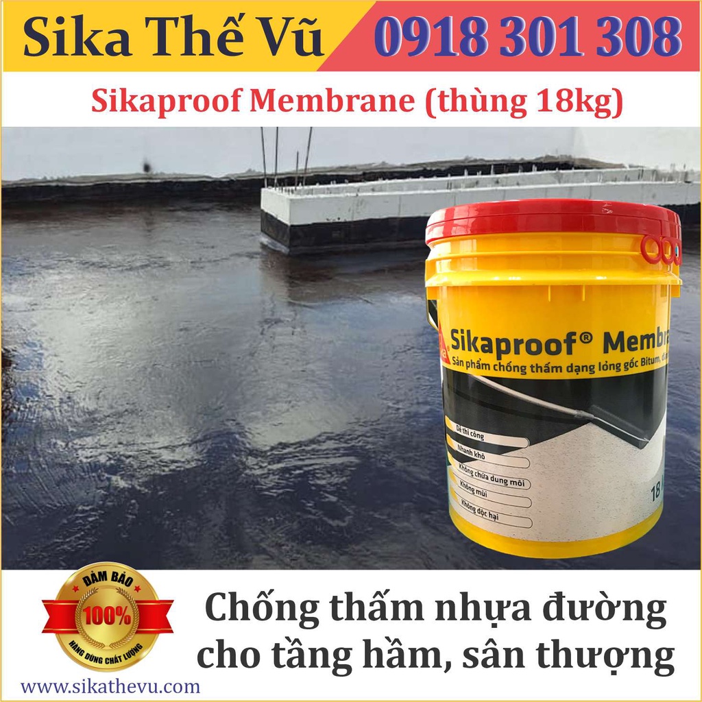 Chống thấm cho sàn mái, tầng hầm, sân thượng - Sikaproof Membrane