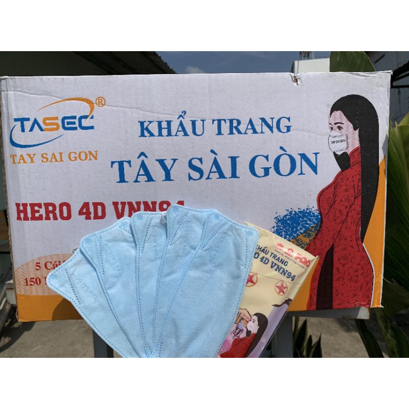 Khẩu trang 4D VNN94 Tây Sài Gòn (bịch 5 cái)