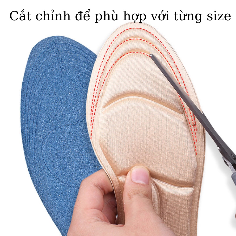 Lót giày cao gót giảm size massage êm chân, chống trầy xước chân, đệm giày giảm áp lực bàn chân