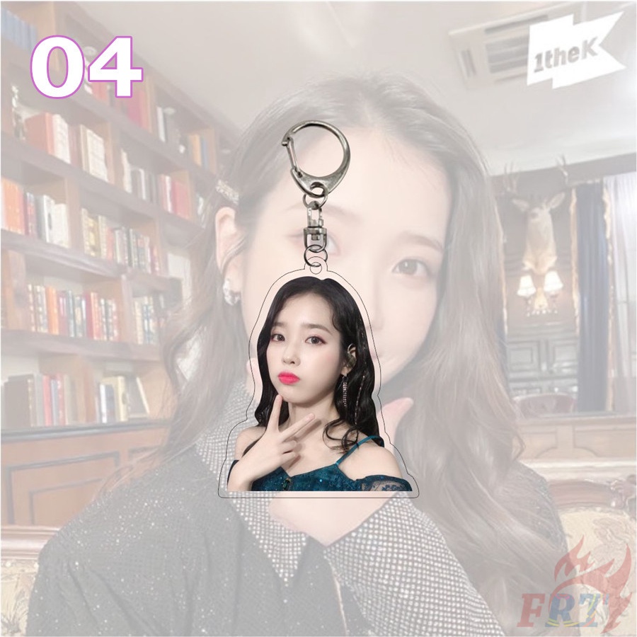 ❤ Iu Series 02 Móc Khóa ❤ 1 Chiếc Móc Khóa Hai Mặt In Hình KPop Superstar IU Lee Ji Eun