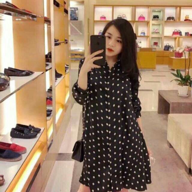 Đầm sơ mi lụa nhập Hàn Quốc cao cấp giá sỉ