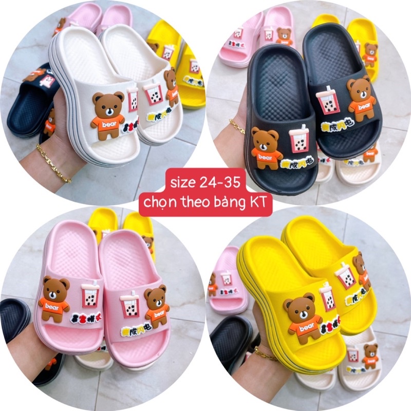 ❌DÉP BÁNH MÌ ĐẾ SÓNG KÈM TICKER CHO BÉ (shop có luôn sz cho mẹ)❌