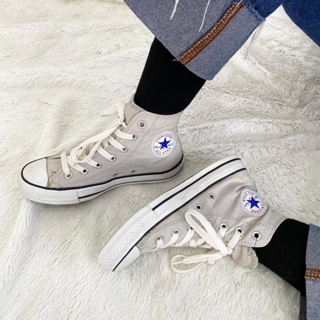 Giày Converse Xám Trắng Hi Real2hand