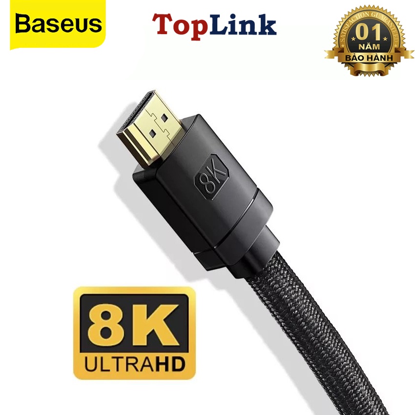 Dây Cáp HDMI To HDMI 2.1 8K 60Hz Cáp Kỹ Thuật Số Cho PS5 PS4 Laptop Tivi Màn Hình Máy Chiếu - TopLink