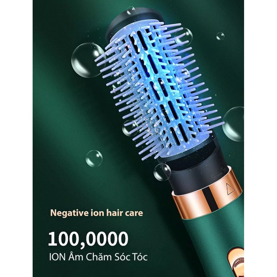 Máy Sấy Tóc Đa Năng Công Suất Lớn Kiêm 4 Chế Độ-Sấy-Xoăn-Duỗi-Tạo Bồng Bềnh-Với Công Nghệ Ion Bảo Vệ Tóc