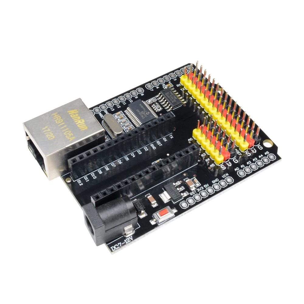 【READY STOCK】Bảng Mạch Arduino Uno R3 Enc28J60 Ethernet V2.0 Dc7-12V Arduino Ch340 Nano V3.0