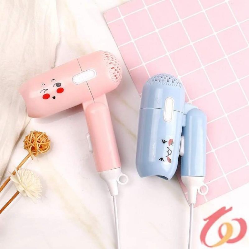 Máy sấy tóc mini gấp gọn bỏ túi du lịch tiện lợi công suất 450W điện 220v