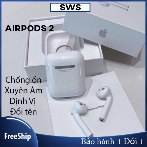 Tai nghe bluetooth ap2 cao cấp định vị Đổi tên dùng cho IOS và Androi ( bảo hành 12 tháng )