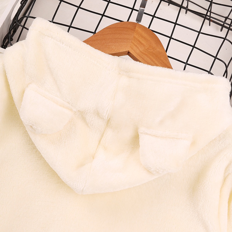 Áo hoodie SIYYIS mềm mại tay dài in họa tiết hoạt hình dễ thương thời trang cho bé gái