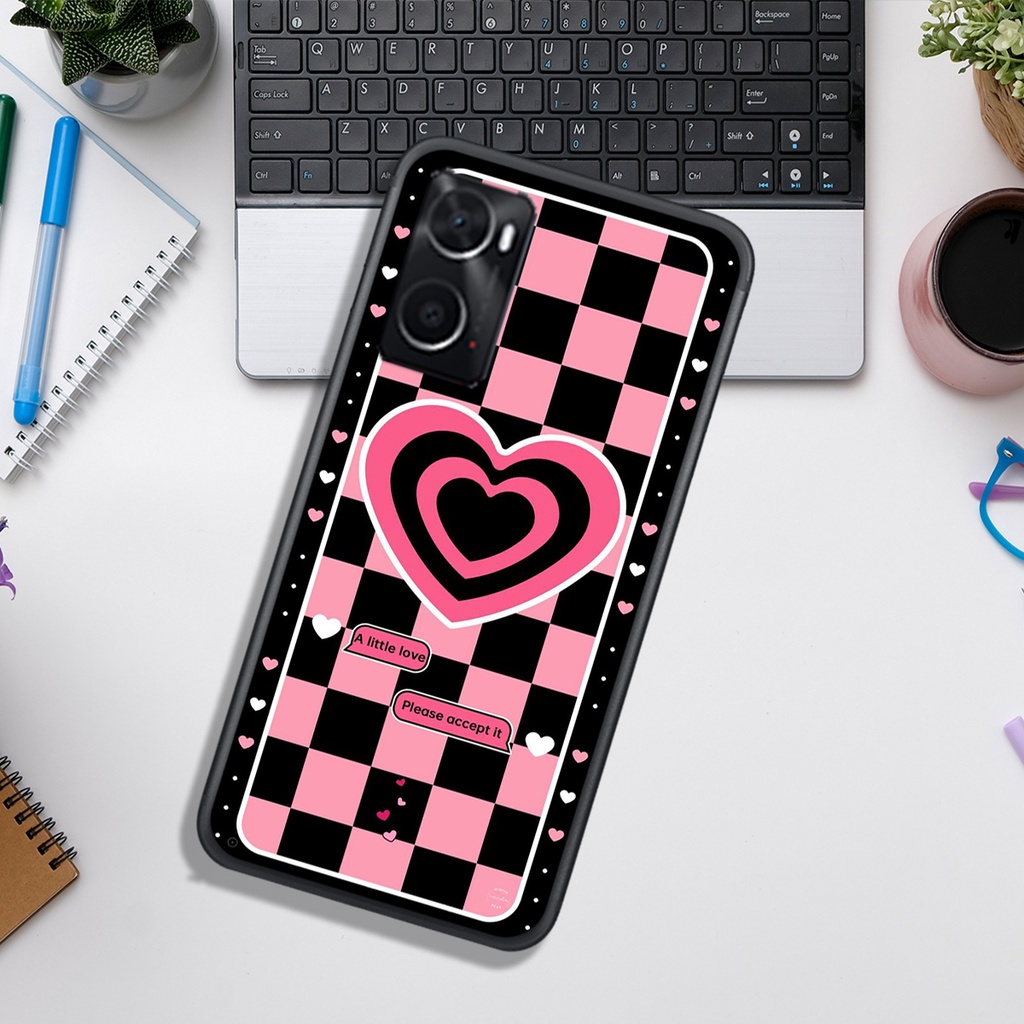 Ốp Lưng OPPO A76 4G - REALME 9 4G - REALME 9i  , In Hình &quot;Black Heart&quot; Phong Cách Đẹp.