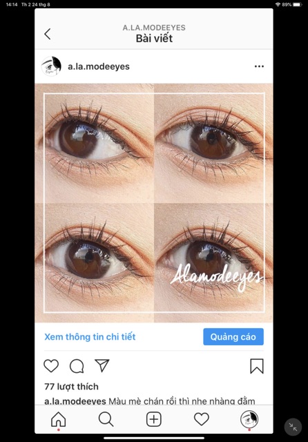 Lens nâu choco