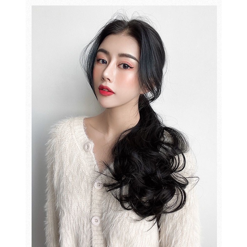 Tóc giả cột ❤️FREESHIP❤️ Tóc giả cột xoăn ngắn 35cm