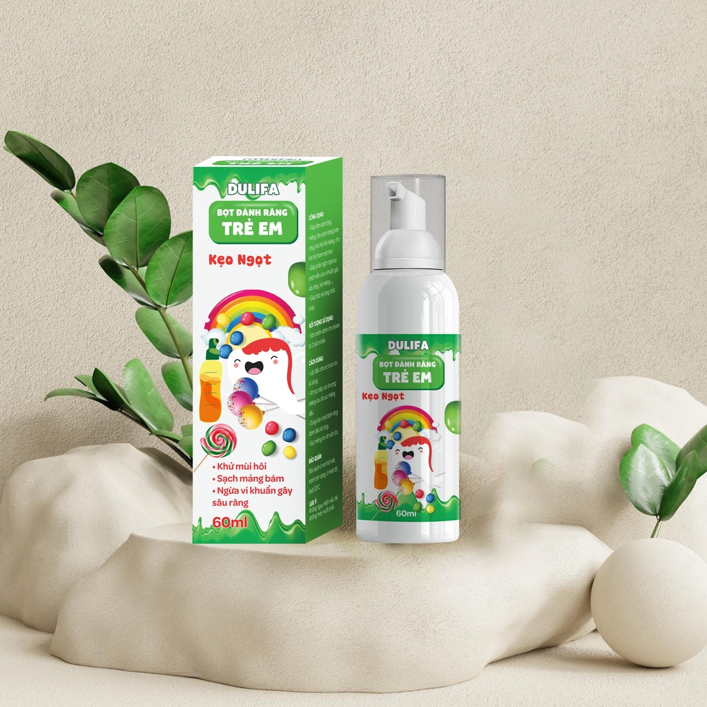 Kem đánh răng tạo bọt Dulifa dành cho bé 2-12 tuổi