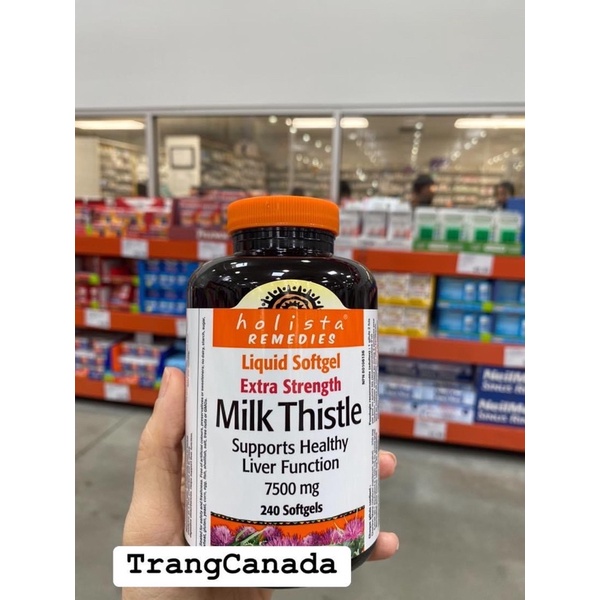 Viên uống thải độc gan Milk thistle  Holista Canada