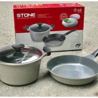 Bộ nồi chảo stone hãng lock & lock