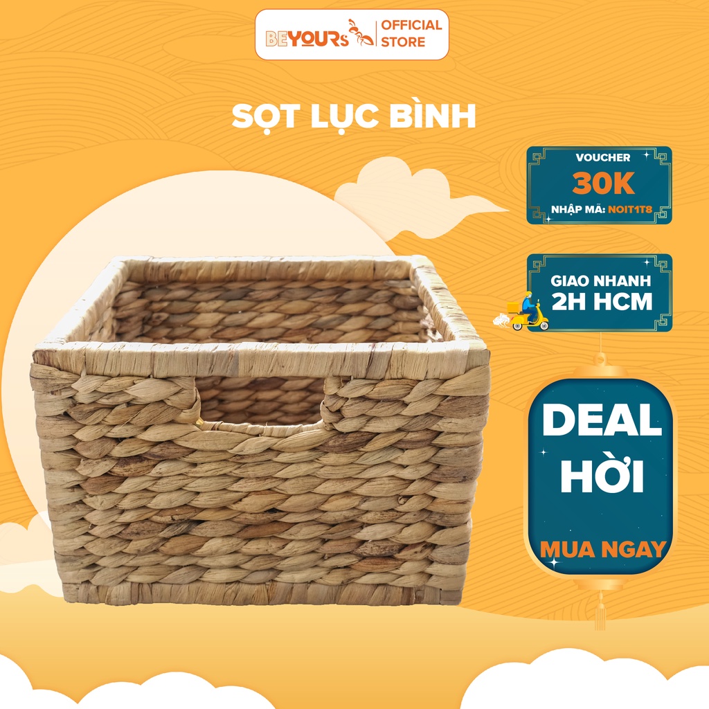 Sọt Giỏ Lục Bình Đa Năng BEYOURs Để Đồ Đựng Quần Áo Nội Thất Phòng Ngủ Và Làm Việc