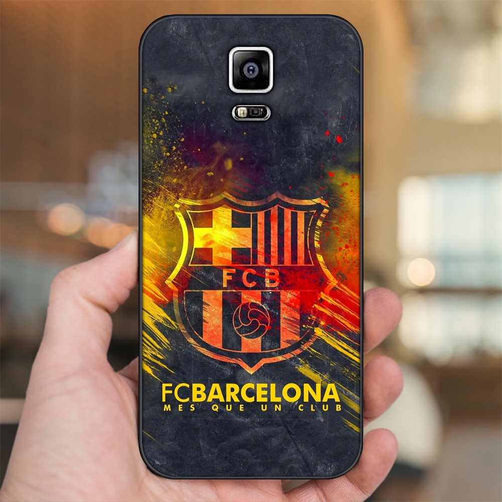 Ốp lưng Samsung Note 4 viền đen in hình Barcelona Barca