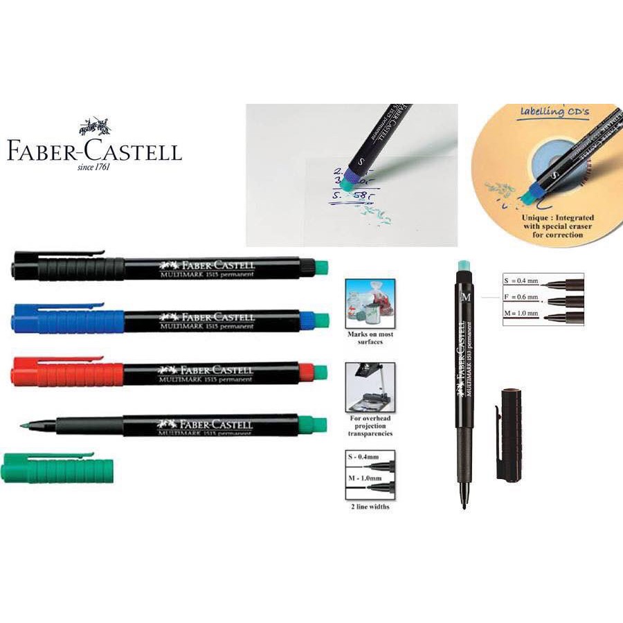 Bút Lông Đánh Dấu Vĩnh Viễn Faber-Castell Permanent Marker