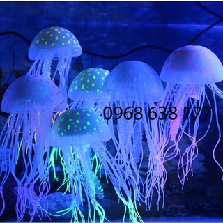 Đồ chơi Sứa Mặt Trăng Dạ Quang Kích Thước Lớn - Trang Trí Hồ Cá - Hồ cá hồ thủy sinh