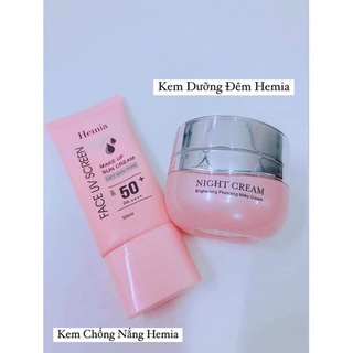 [ Chính Hãng] Combo Kem Chống Nắng và Kem Dưỡng Đêm HEMIA