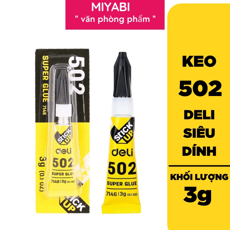 Keo siêu dính đa năng Deli có thể dính túi ,giày,dép -1 lọ-7146