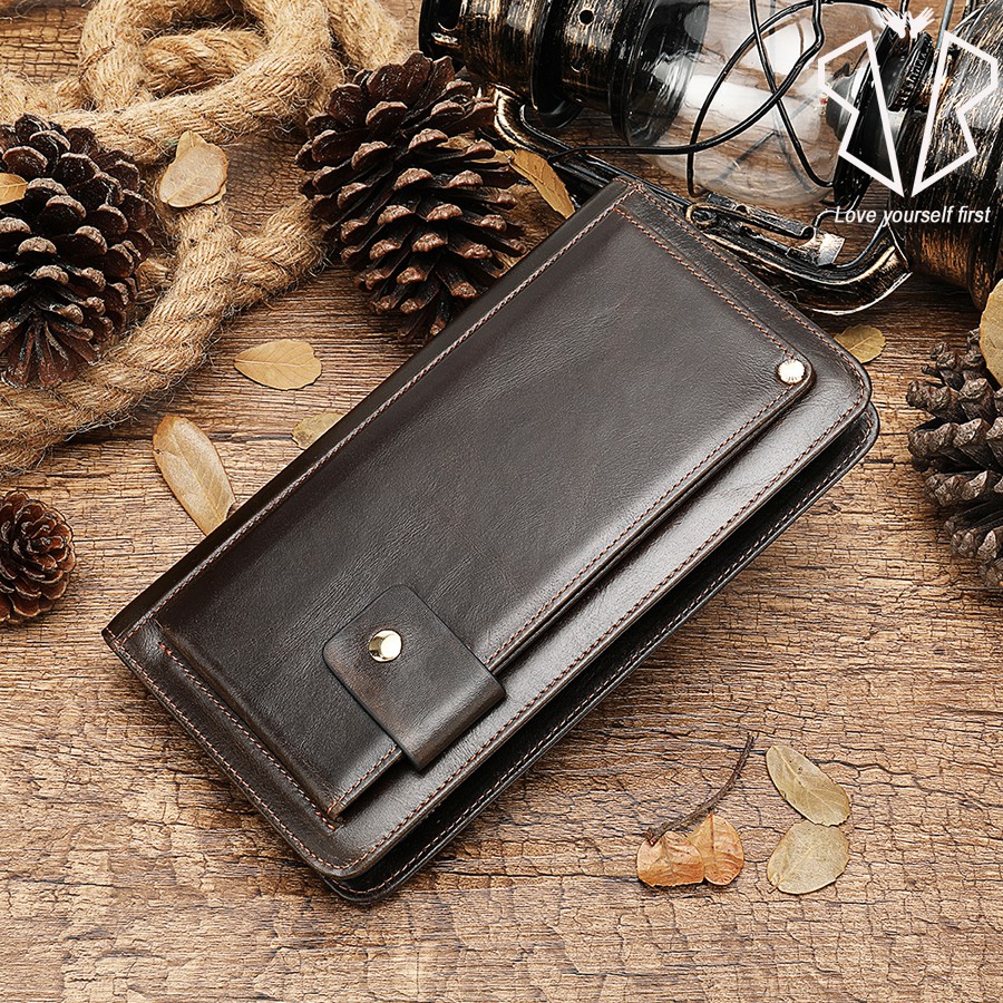 Ví Da Nam Da Bò Cao Cấp BB02 (Ví Dài)