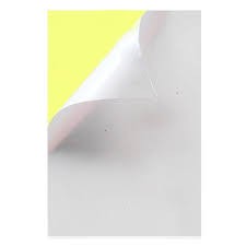 Giấy Decal A4 đế vàng. 1 xấp 100 tờ