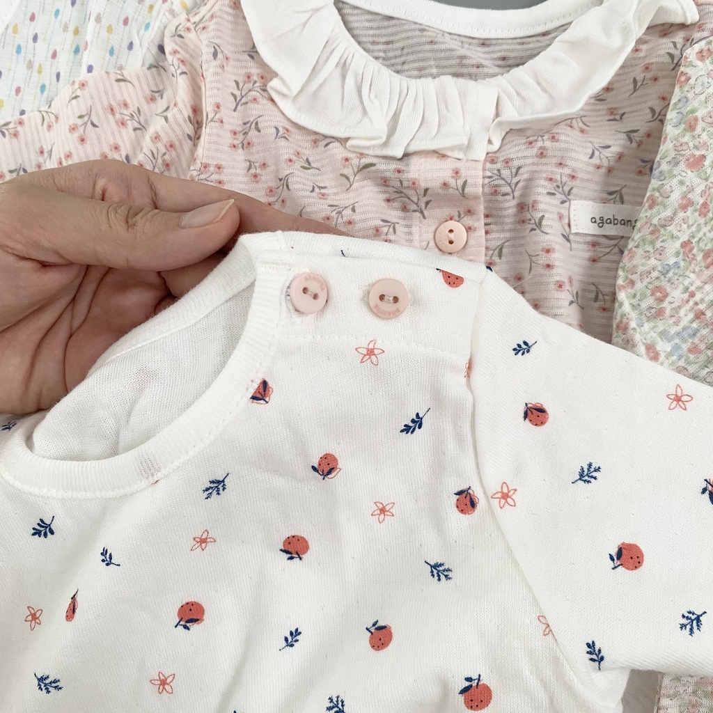 [Size 90-100] Set bộ dài xuất Hàn cho bé trai họa tiết đơn giản, dễ thương