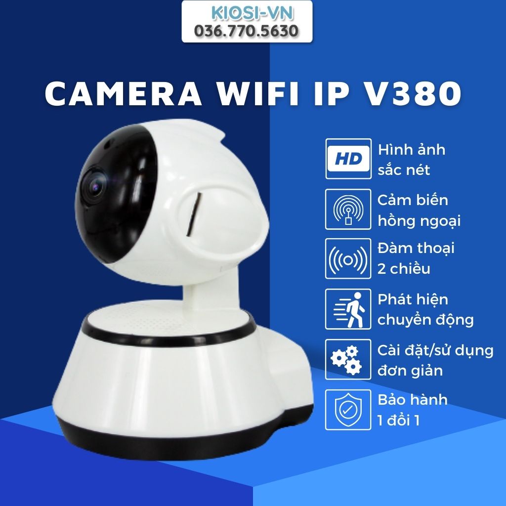 [Bảo hành 1 năm] Camera wifi mini giám sát IP V380 Pro kết nối điện thoại thông minh - camera an ninh gia đình