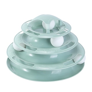 Đồ chơi tháp banh, bóng ba tầng cho mèo, Trụ bóng 3 tầng cho mèo