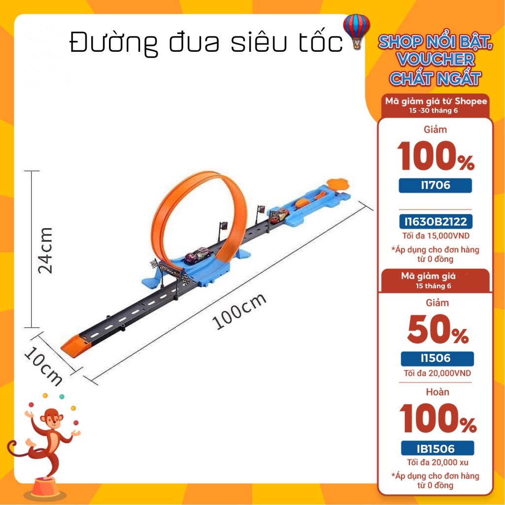 Mô hình đường đua HOTWHEELS - Mô hình đường đua siêu tốc độ