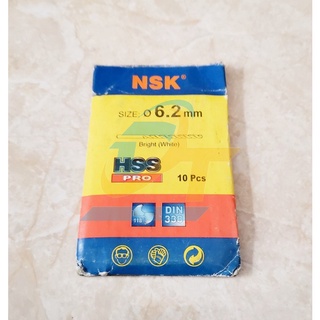 Mũi khoan sắt HSS NSK 6.2mm