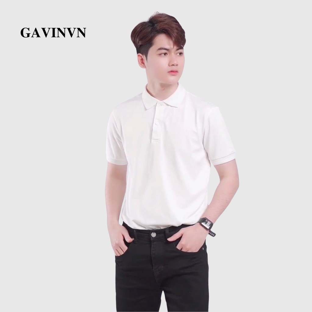 Áo thun nam polo cổ bẻ trơn basic ngắn tay vải cotton cá sấu phong cách trẻ trung Hidoli- Gavin (POLO22)
