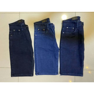 Quần Jean lửng cotton co giãn chất mềm mịn