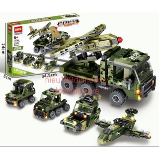 Lắp ráp xếp hình not City 905 : Xe quân sự máy bay không người lái 251 mảnh