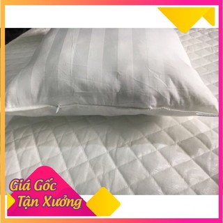 Ruột gối nằm cao cấp lõi bông gòn có khoá kéo 50x70cm mẫu kẻ
