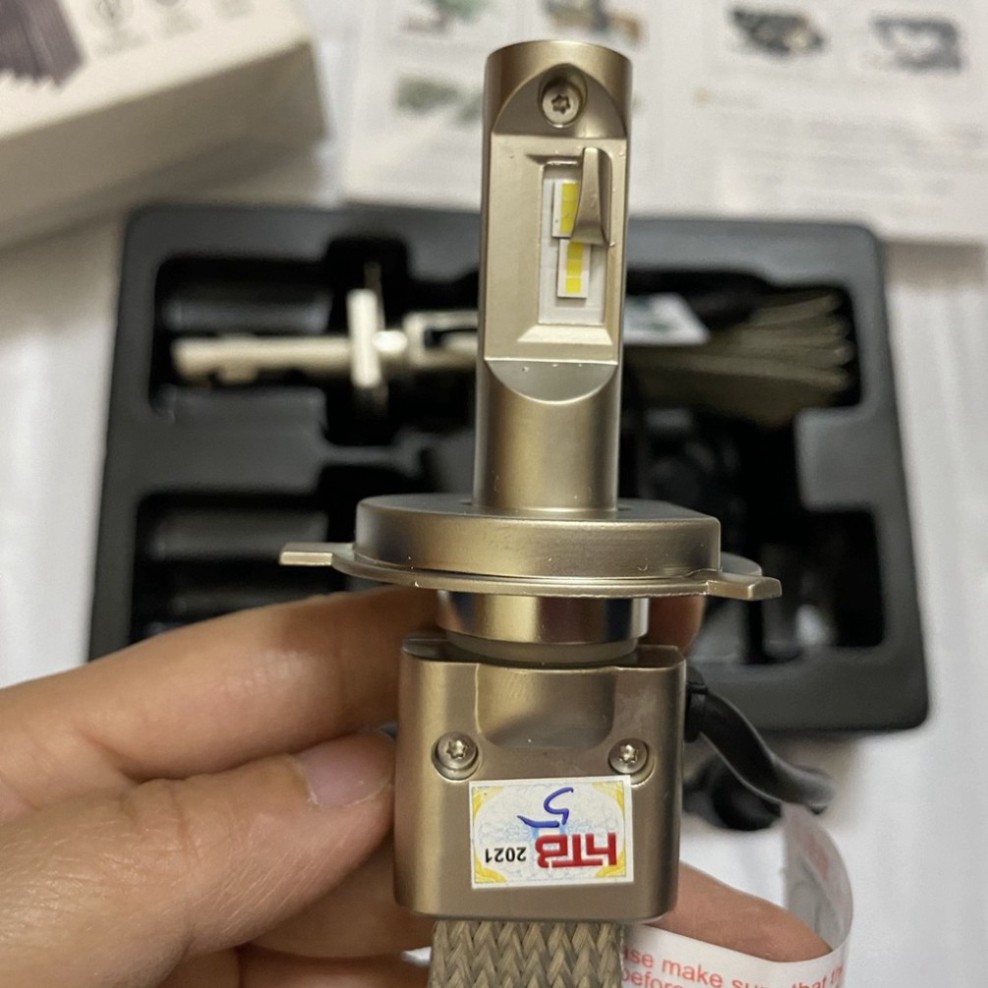 Đèn pha led K3 chân H4 lắp xe máy, oto siêu sáng 38w- giá 1 bóng