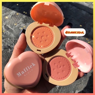 Phấn Má Hồng Trái Tim Maffick Love Cookie Blush Cho Lớp Trang Điểm Mịn Màng Tự Nhiên