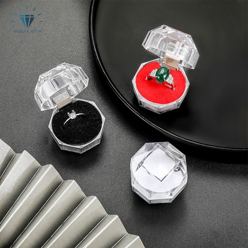 Hộp đựng trang sức bằng acrylic trong suốt mini cho nữ