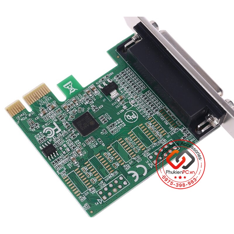 Card PCIE ra LPT DB25 Female cho máy in, CNC, PLC