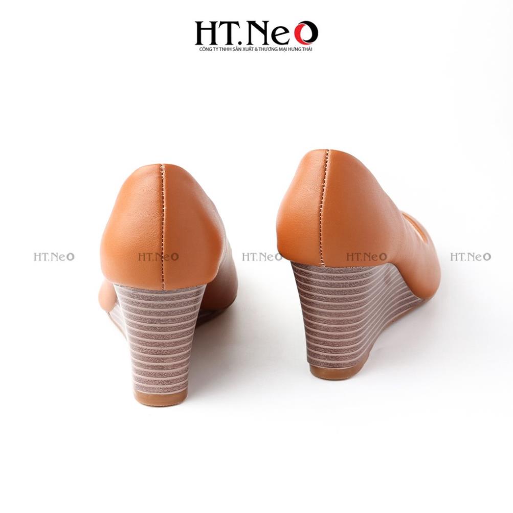 Giày nữ đế xuồng HT.NEO da bò thật 100% êm và cực mềm chân tôn dáng sang chảnh cực đẹp mắt CS69 r