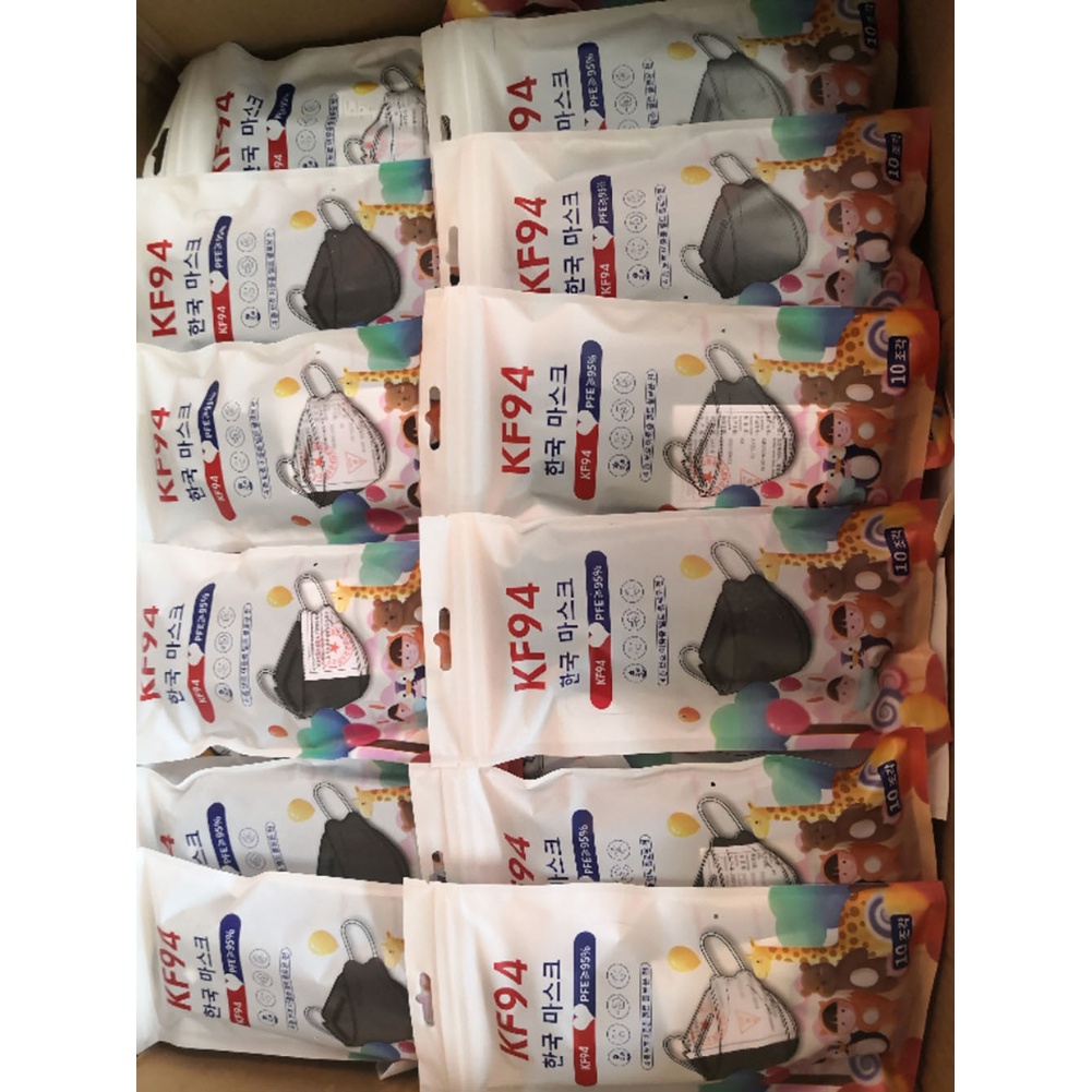 cho bé bịch 6 cái tiêu chuẩn KF94 / Landmask Khẩu trang 3d 3 đến 12 tuổi - Chuẩn Hàn Quốc - Set 1 bịch 10 cái - | BigBuy360 - bigbuy360.vn