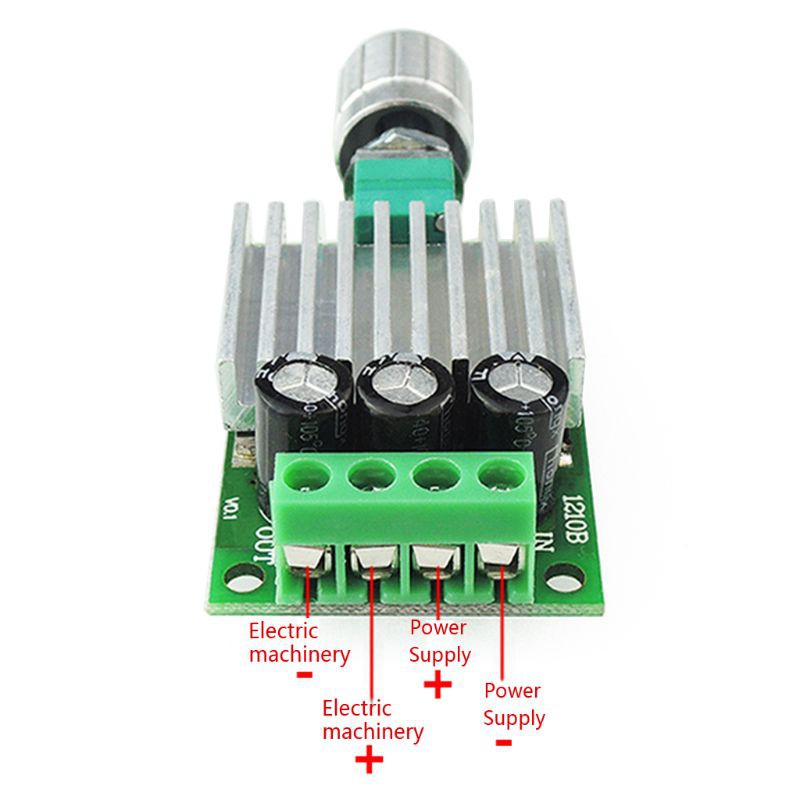 Bộ Điều Khiển Tốc Độ Động Cơ Wer DC 12V 24V 10A Pwm Chuyên Dụng