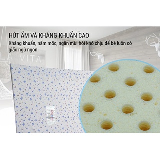 Đệm cao su Liên Á em bé Bambino 60x120x5cm 100% cao su thiên nhiên êm ái , hỗ trợ cột sống của bé