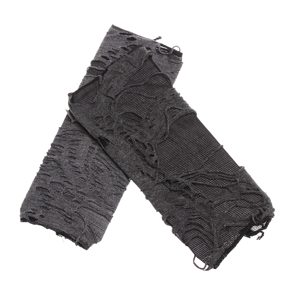 Găng Tay Dài Hở Ngón Màu Đen Phong Cách Gothic Hóa Trang Halloween