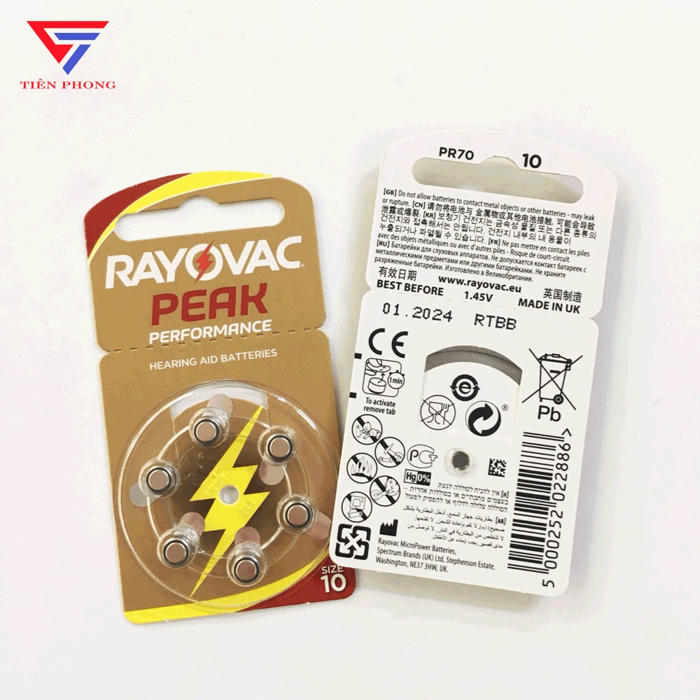 [FULL MÃ] Pin Máy Trợ Thính PR41 (312) / PR44 (675) / PR48 (13) / PR536 (10) 1,45V Rayovac, Maxell Chính hãng