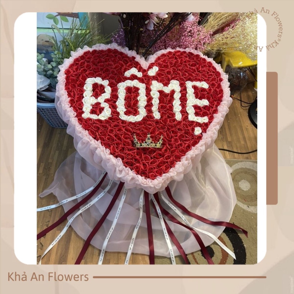 [Ship Hoả Tốc] Bó tim sáp 350bông siêu to làm quà tặng sinh nhật, kỷ niệm. Bền vĩnh cửu.