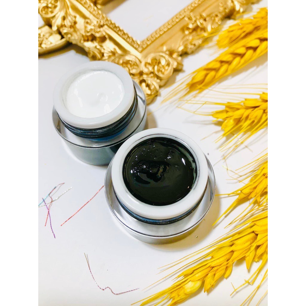 Gel vẽ đen trắng oulac 3D cao cấp -gel vẽ nổi siêu đặc