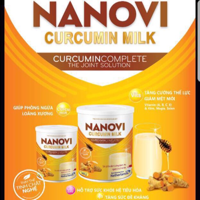 Sữa Nghệ Nanovi Curcumin